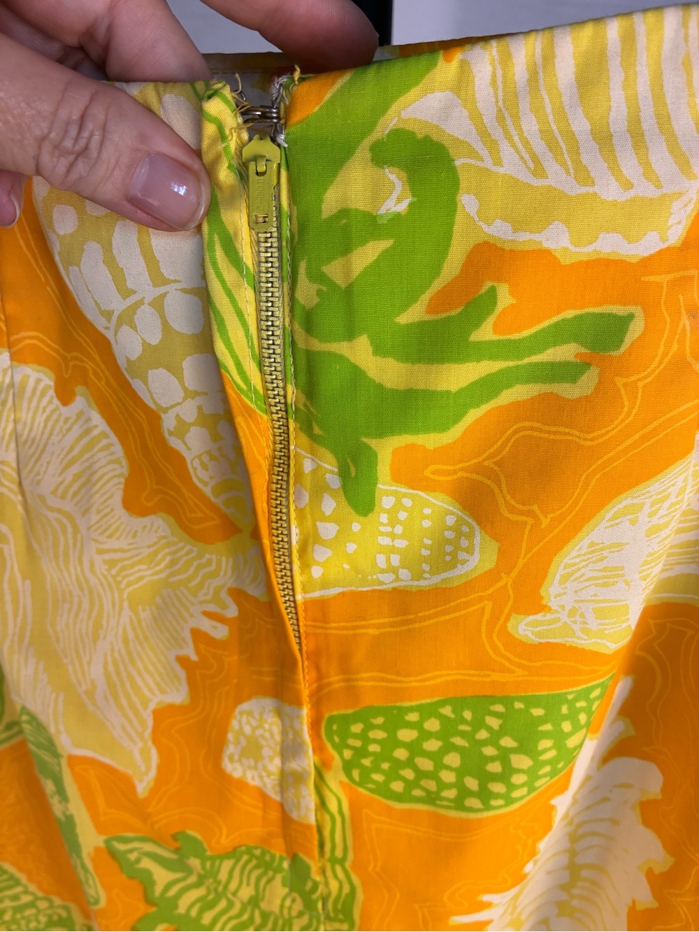 Stunning Vintage The Lilly Pulitzer Maxi Skirt Shell Print 14 - Picture 8 of 12